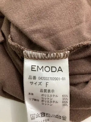 EMODA/エモダ/Tシャツ/カットソー/トップス/ブラウン/FREE