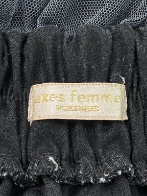 axes femme/アクシーズファム/ロングスカート/スカート/ブラック/M
