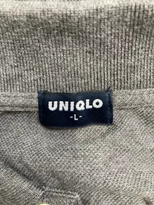 UNIQLO/ユニクロ/ポロシャツ/トップス/グレー/L