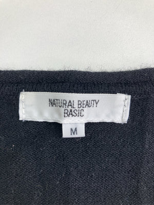 NATURAL BEAUTY BASIC/ナチュラルビューティーベーシック/ニット/セーター/トップス/ブラック/M