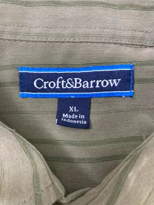 croft&barrow/クラフトアンドバロー/シャツ/ブラウス/トップス/カーキ/XL