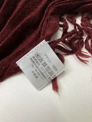 マフラー/ファッション雑貨/レッド