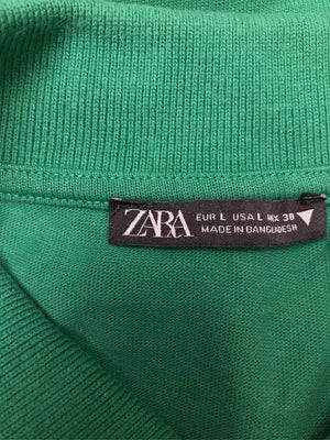 ZARA/ザラ/ポロシャツ/トップス/グリーン/EUR L/USA L/MEX 30