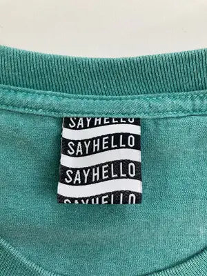 SAYHELLO/Tシャツ/カットソー/トップス/ライトグリーン/MEDIUM