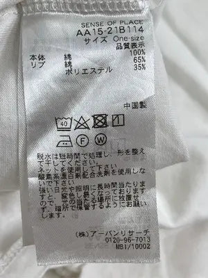 SENSE OF PLACE/センスオブプレイス/Tシャツ/カットソー/トップス/ホワイト/One-size