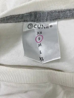 CUNE/キューン/Tシャツ/カットソー/トップス/ホワイト/S