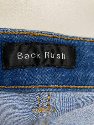 Back rush/デニムパンツ/パンツ/ブルー/ウエスト61　ヒップ89　また下丈58