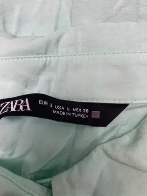 ZARA/ザラ/シャツ/ブラウス/トップス/ライトグリーン/EUR L