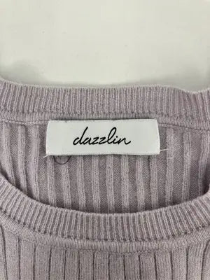 dazzlin/ダズリン/ニット/セーター/トップス/パープル/F