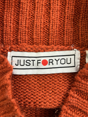Just for you/ニット/セーター/トップス/オレンジ/L