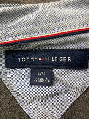 TOMMY HILFIGER/トミーヒルフィガー/ポロシャツ/トップス/グレー/L
