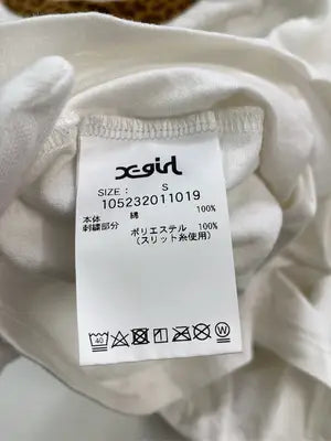 X-GIRL/エックスガール/Tシャツ/カットソー/トップス/ホワイト/S