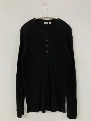 UNIQLO/ユニクロ/Tシャツ/カットソー/トップス/ブラック/XL