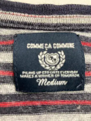 COMME CA COMMUNE/コムサコミューン/Tシャツ/カットソー/トップス/ネイビー/Medium