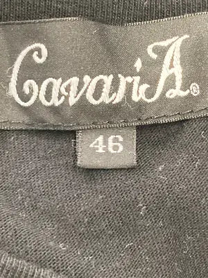 Cavari A/キャバリア/Tシャツ/カットソー/トップス/ブラック/46(L)