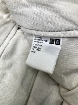UNIQLO/ユニクロ/チノパンツ/パンツ/カーキ/ウエスト76cm  レングス76cm