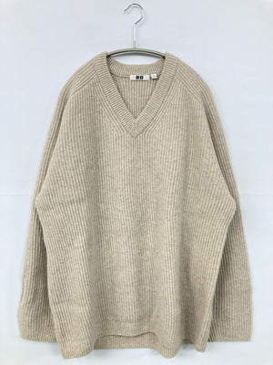 UNIQLO/ユニクロ/ニット/セーター/トップス/ベージュ/XL