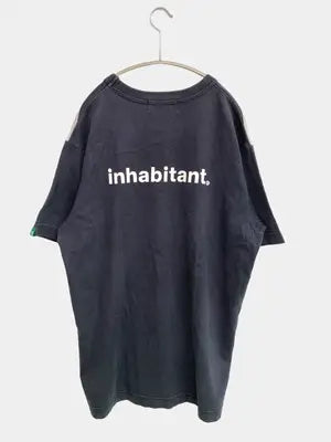 inhabitant/Tシャツ/カットソー/トップス/ブラック/M