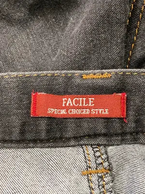 FACILE/デニムパンツ/パンツ/ブラック/67-93