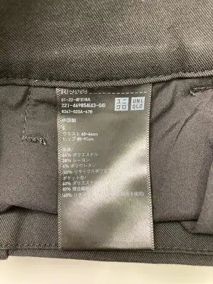 UNIQLO/ユニクロ/スラックス/パンツ/ブラック/S