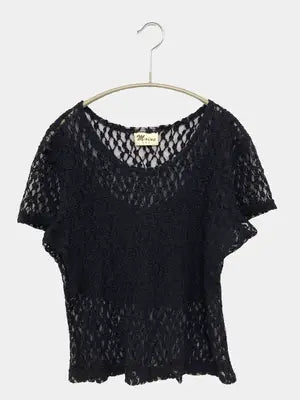 Moine/Tシャツ/カットソー/トップス/ブラック