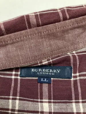 BURBERRY/バーバリー/シャツ/ブラウス/トップス/レッド/LL
