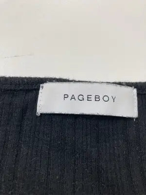 PAGEBOY/ページボーイ/Tシャツ/カットソー/トップス/ブラック/F