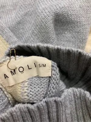 AMOLI/ニット/セーター/トップス/グレー/S/M