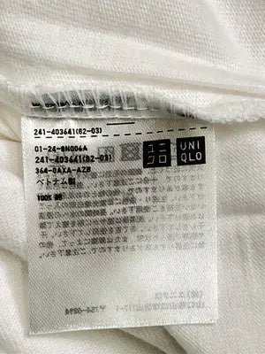 UNIQLO/ユニクロ/Tシャツ/カットソー/トップス/ホワイト/M