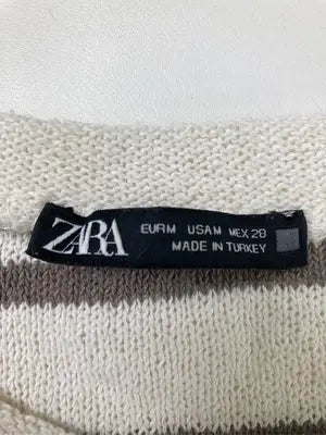 ZARA/ザラ/ニット/セーター/トップス/アイボリー/USA M