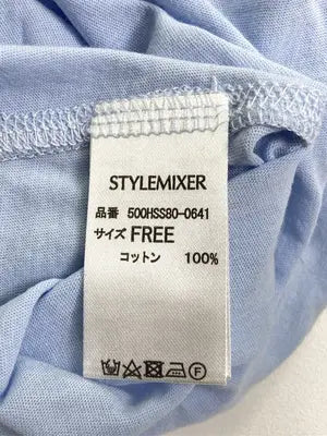 STYLEMIXER/スタイルミキサー/Tシャツ/カットソー/トップス/スカイブルー/FREE