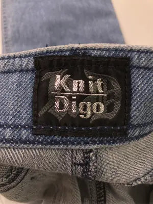Knit Digo/デニムパンツ/パンツ/ブルー