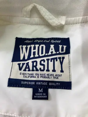 WHO.A.U VARSITY/スタジャン/ジャケット/アウター/ホワイト/M