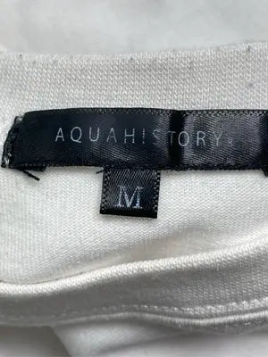 AQUAHISTORY/Tシャツ/カットソー/トップス/ホワイト/M