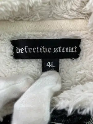 defectibe struct/ベスト/トップス/ブラック/4L