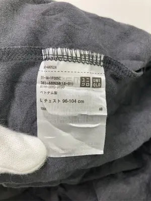 UNIQLO/ユニクロ/Tシャツ/カットソー/トップス/グレー/L