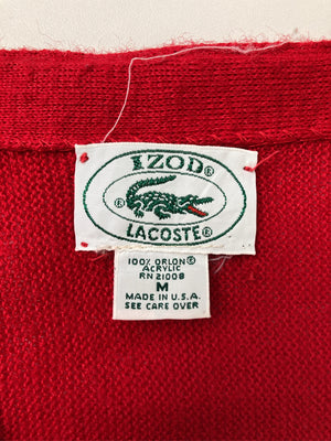 LACOSTE/ラコステ/カーディガン/ボレロ/トップス/レッド/M
