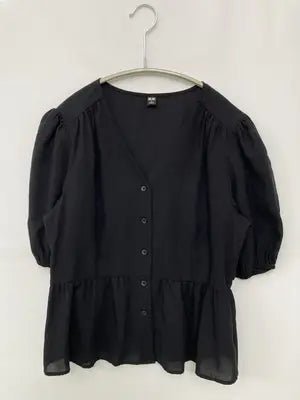 UNIQLO/ユニクロ/シャツ/ブラウス/トップス/ブラック/S