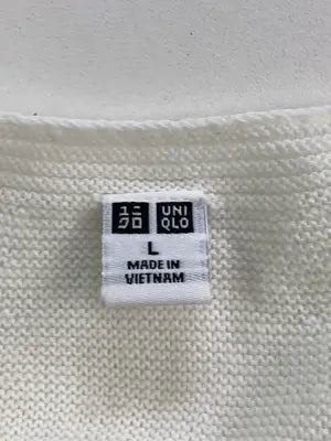 UNIQLO/ユニクロ/ニット/セーター/トップス/ホワイト/L