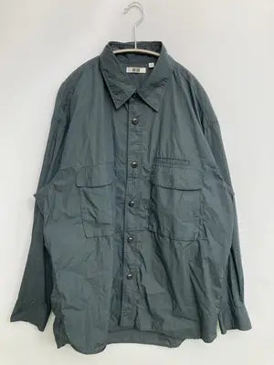 UNIQLO/ユニクロ/シャツ/ブラウス/トップス/グレー/L