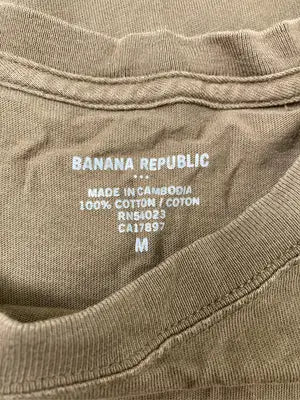 BANANA REPUBLIC/バナナリパブリック/Tシャツ/カットソー/トップス/ブラウン/M