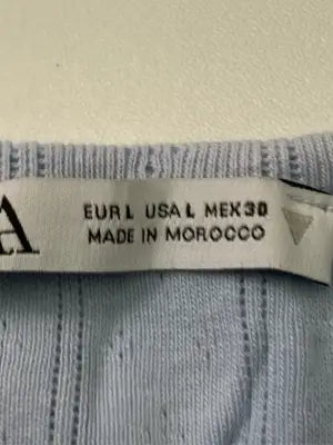 ZARA/ザラ/Tシャツ/カットソー/トップス/スカイブルー/USA L