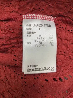 LEPSIM/レプシィム/Tシャツ/カットソー/トップス/レッド/F