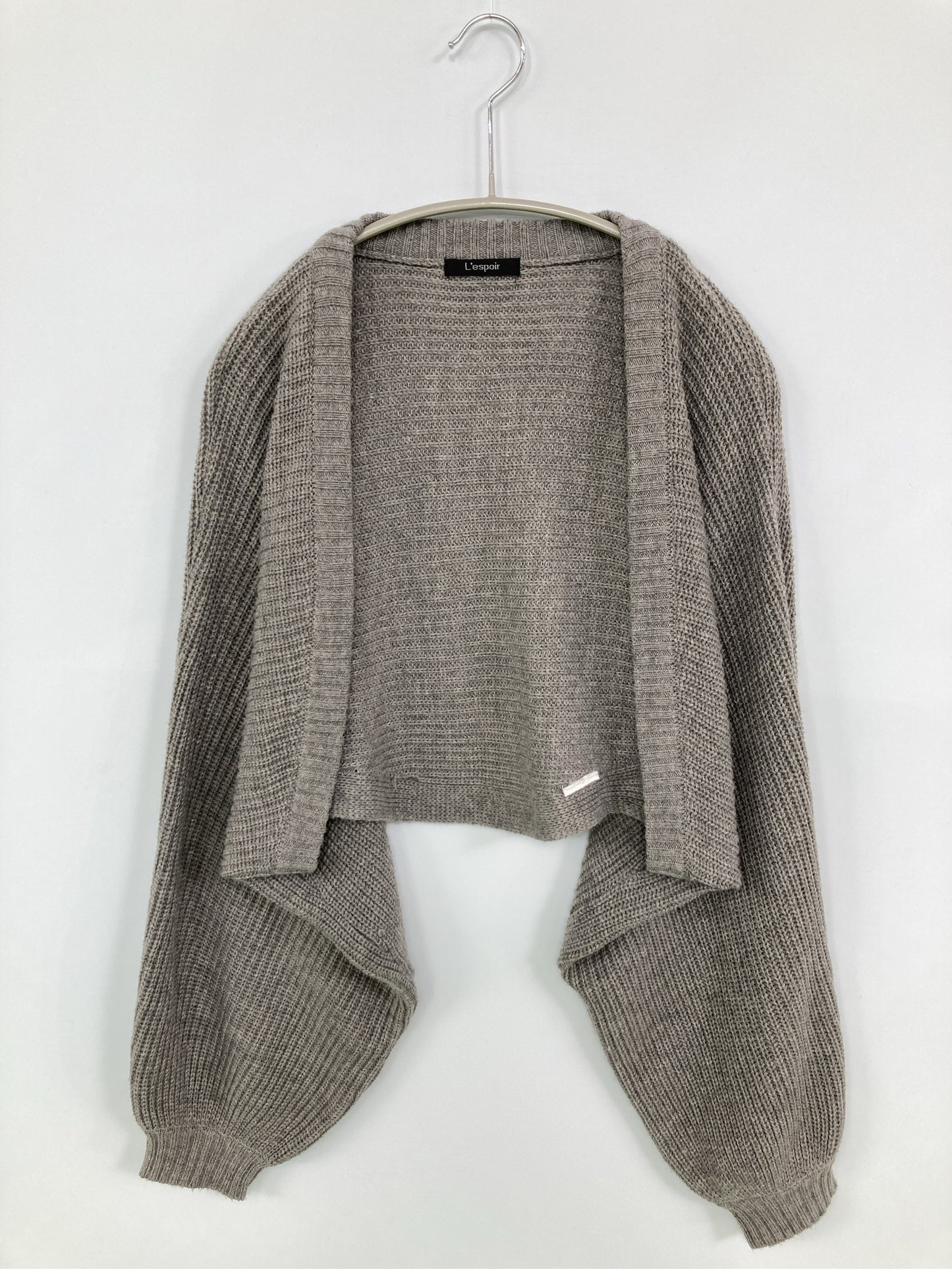 L’espoir/レスポワール/カーディガン/ボレロ/トップス/グレー