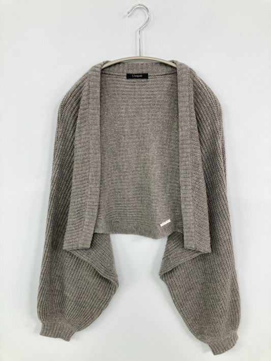 L’espoir/レスポワール/カーディガン/ボレロ/トップス/グレー