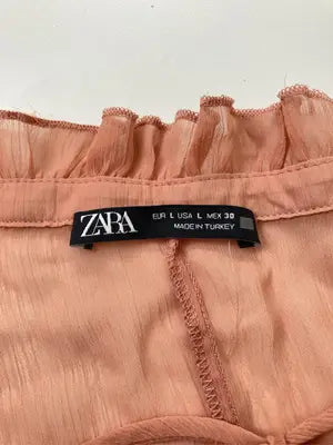 ZARA/ザラ/Tシャツ/カットソー/トップス/オレンジ/L