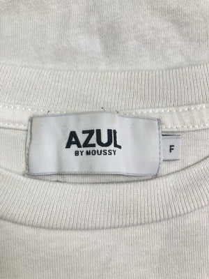 AZUL by MOUSSY/アズールバイマウジー/Tシャツ/カットソー/トップス/ホワイト/F