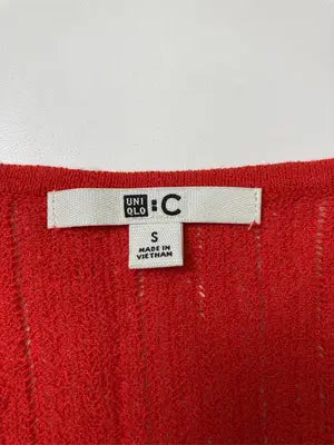 UNIQLO/ユニクロ/カーディガン/ボレロ/トップス/レッド/S