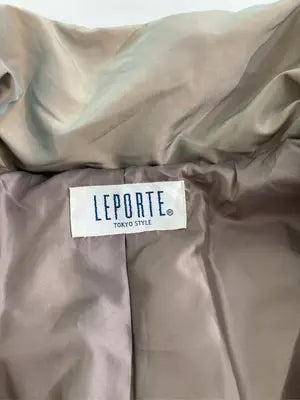 LEPORTE/ダウンジャケット/コート/ジャケット/アウター/ブラウン