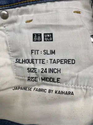 UNIQLO/ユニクロ/デニムパンツ/パンツ/ブルー/２４inch